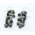 Grape Shaped Black Onyx Gemstone Earring